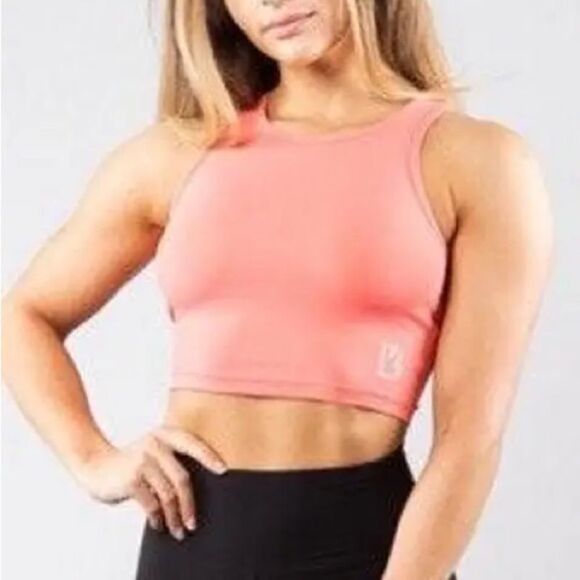 BuffBunny Coral Aurora Crop Top Tank - Picture 1 of 5